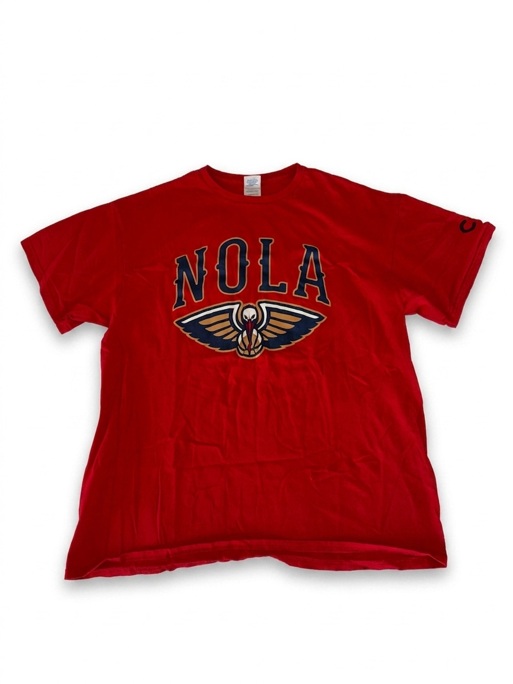 Delta Pro Weight Pelicans Graphic Tee | Men's XL | Red NOLA Basketball